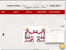 Tablet Screenshot of peggyshomecare.com